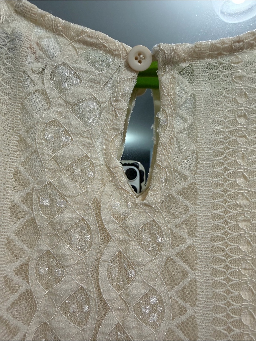 Lace Maxi Dress in Cream - Picture 9 of 17